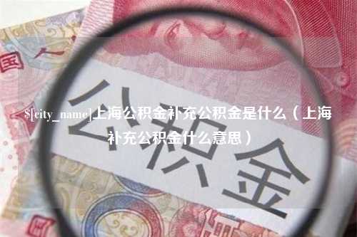 盱眙上海公积金补充公积金是什么（上海补充公积金什么意思）